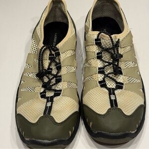 Lands' End Men's Tan and Green Athletic Shoes